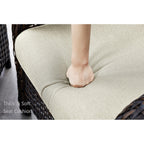 Ensemble de meubles de patio Pocassy 5 pièces avec poufs