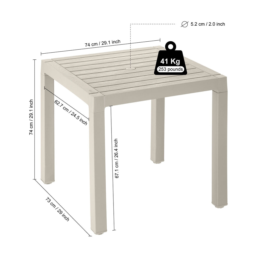 Ensemble de salle à manger 5 pièces Rimax Baru