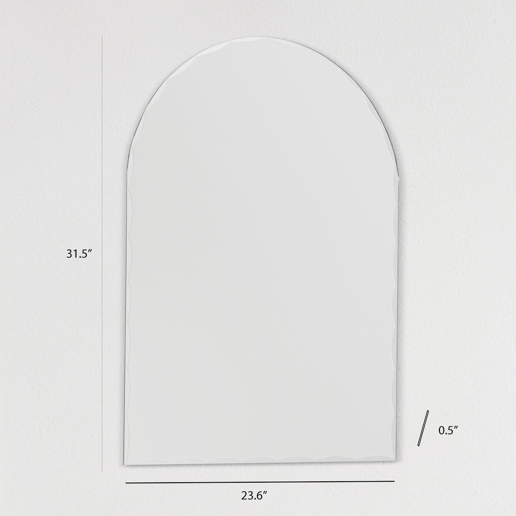 Miroir de salle de bain moderne sans cadre Rita Arch