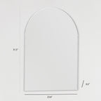 Miroir de salle de bain moderne sans cadre Rita Arch