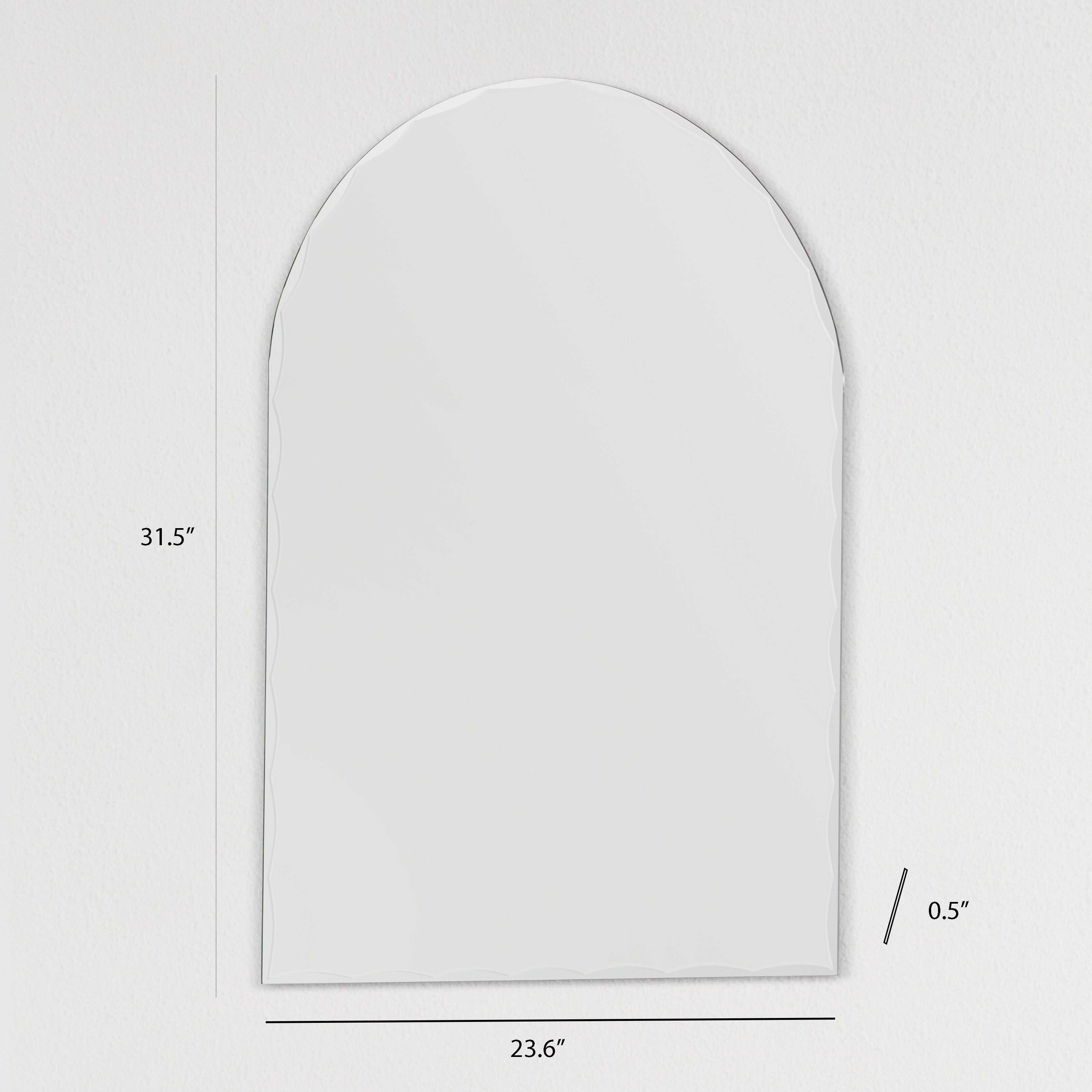 Miroir de salle de bain moderne sans cadre Rita Arch