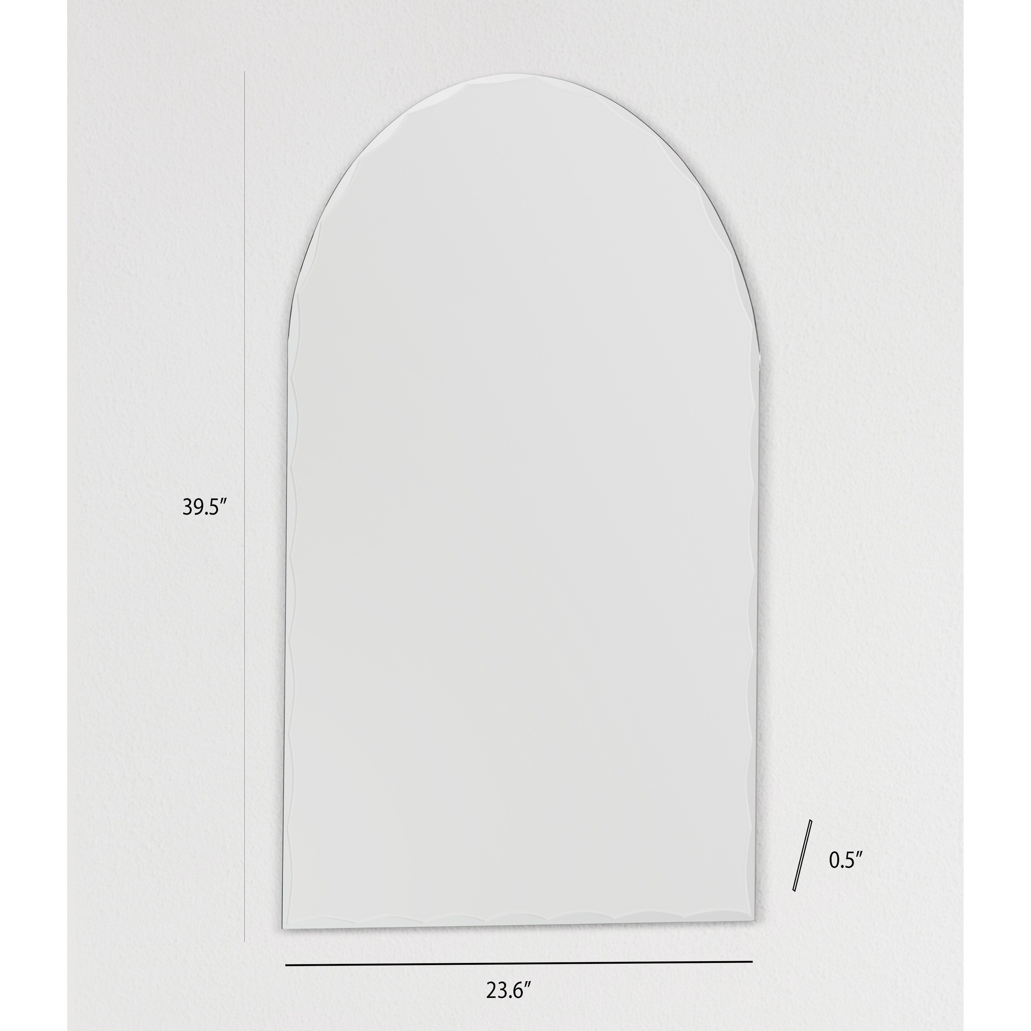 Miroir de salle de bain moderne sans cadre Rita Arch