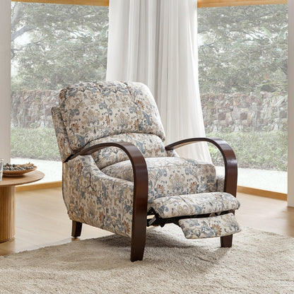Fauteuil inclinable manuel en cuir véritable Rita par Hulala Home