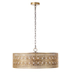 Lustre River of Goods Bryar en laiton et cristal 23,5 W à 3 lumières - 23,5 x 23,5 x 61,5