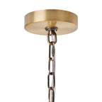 Lustre River of Goods Bryar en laiton et cristal 23,5 W à 3 lumières - 23,5 x 23,5 x 61,5
