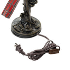 Lampe d'appoint cardinale en vitrail rouge River of Goods de 13 pouces - 8 L x 4,5 l x 13,5 H