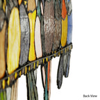 Vitrail « Rivière de marchandises » Oiseaux sur fil de fer, 9,25 po, panneau de fenêtre – 24,25 L x 0,25 l x 9,5 H