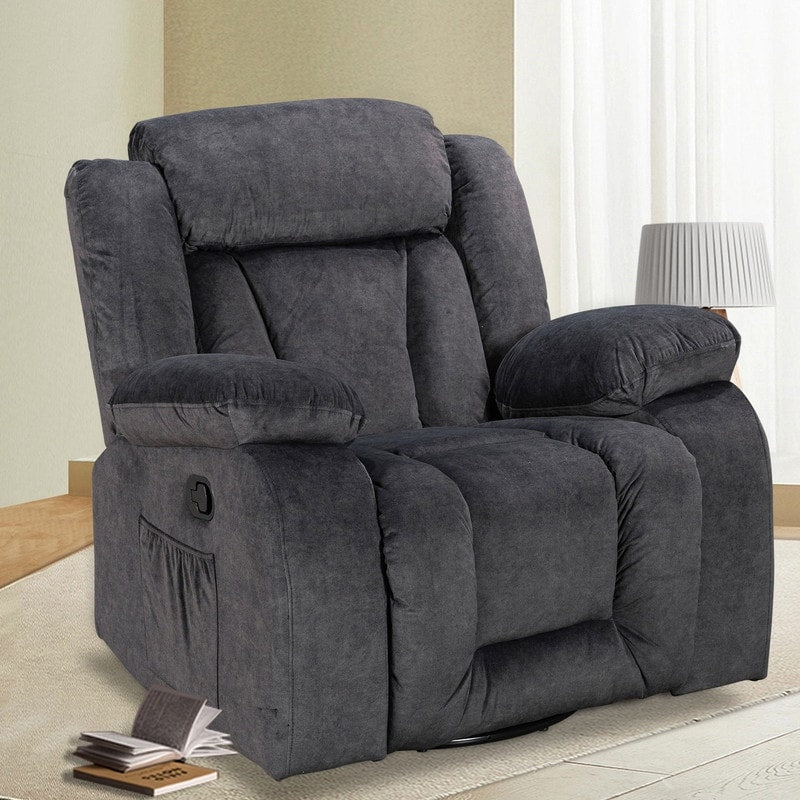 Fauteuil inclinable pivotant et rembourré