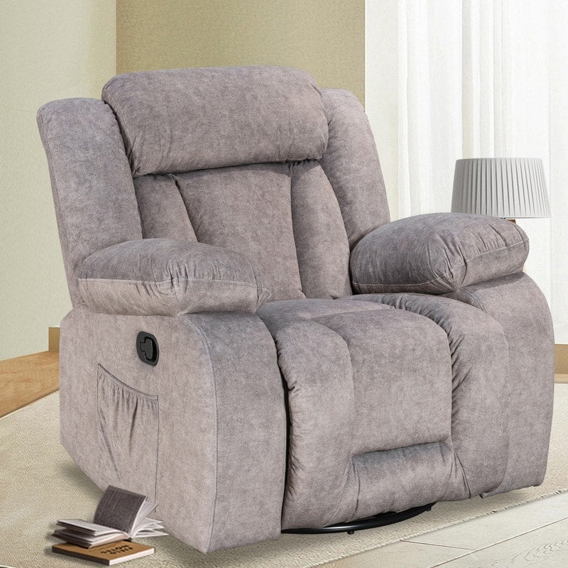 Fauteuil inclinable pivotant et rembourré