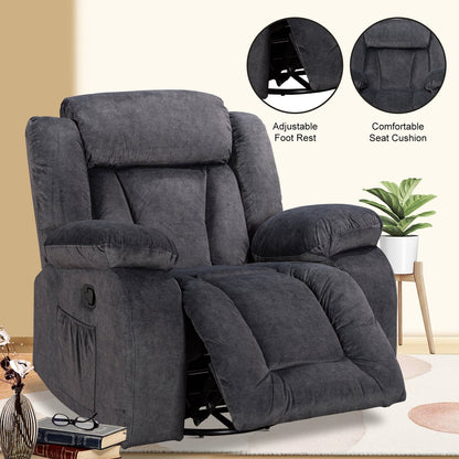 Fauteuil inclinable pivotant et rembourré