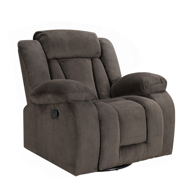 Fauteuil inclinable pivotant et rembourré