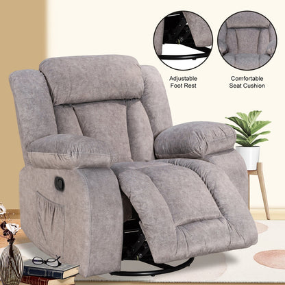 Fauteuil inclinable pivotant et rembourré