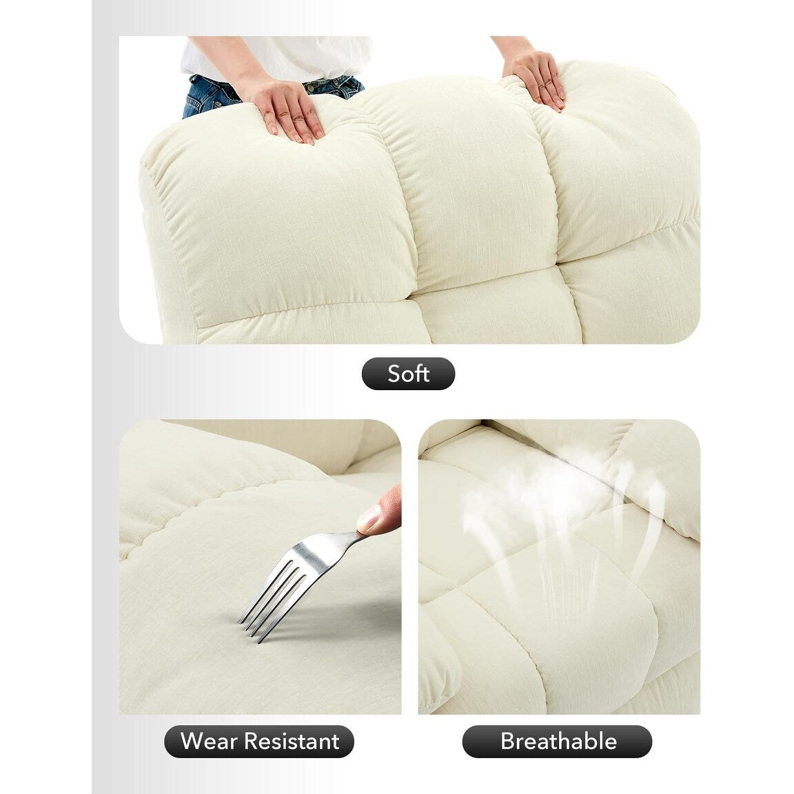 Fauteuil à bascule pivotant à 360°
