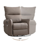 Fauteuil à bascule inclinable, fauteuil à bascule pivotant à 360 degrés pour chambre d'enfant, fauteuil planeur, petit fauteuil à bascule inclinable pivotant et moderne