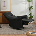 Fauteuil à bascule inclinable, fauteuil à bascule pivotant à 360 degrés pour chambre d'enfant, fauteuil planeur, petit fauteuil à bascule inclinable pivotant et moderne