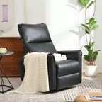 Fauteuil à bascule inclinable, fauteuil à bascule pivotant à 360 degrés pour chambre d'enfant, fauteuil planeur, petit fauteuil à bascule inclinable pivotant et moderne