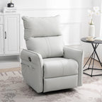 Fauteuil à bascule inclinable, fauteuil à bascule pivotant à 360 degrés pour chambre d'enfant, fauteuil planeur, petit fauteuil à bascule inclinable pivotant et moderne