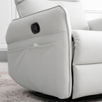 Fauteuil à bascule inclinable, fauteuil à bascule pivotant à 360 degrés pour chambre d'enfant, fauteuil planeur, petit fauteuil à bascule inclinable pivotant et moderne