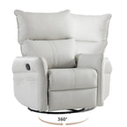 Fauteuil à bascule inclinable, fauteuil à bascule pivotant à 360 degrés pour chambre d'enfant, fauteuil planeur, petit fauteuil à bascule inclinable pivotant et moderne