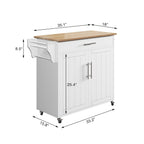 Îlot de cuisine roulant avec armoire de rangement