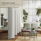 Cloison de séparation pliable et intimité, 8 panneaux, 244 cm (L) x 49,5 cm (l) x 175 cm (H).