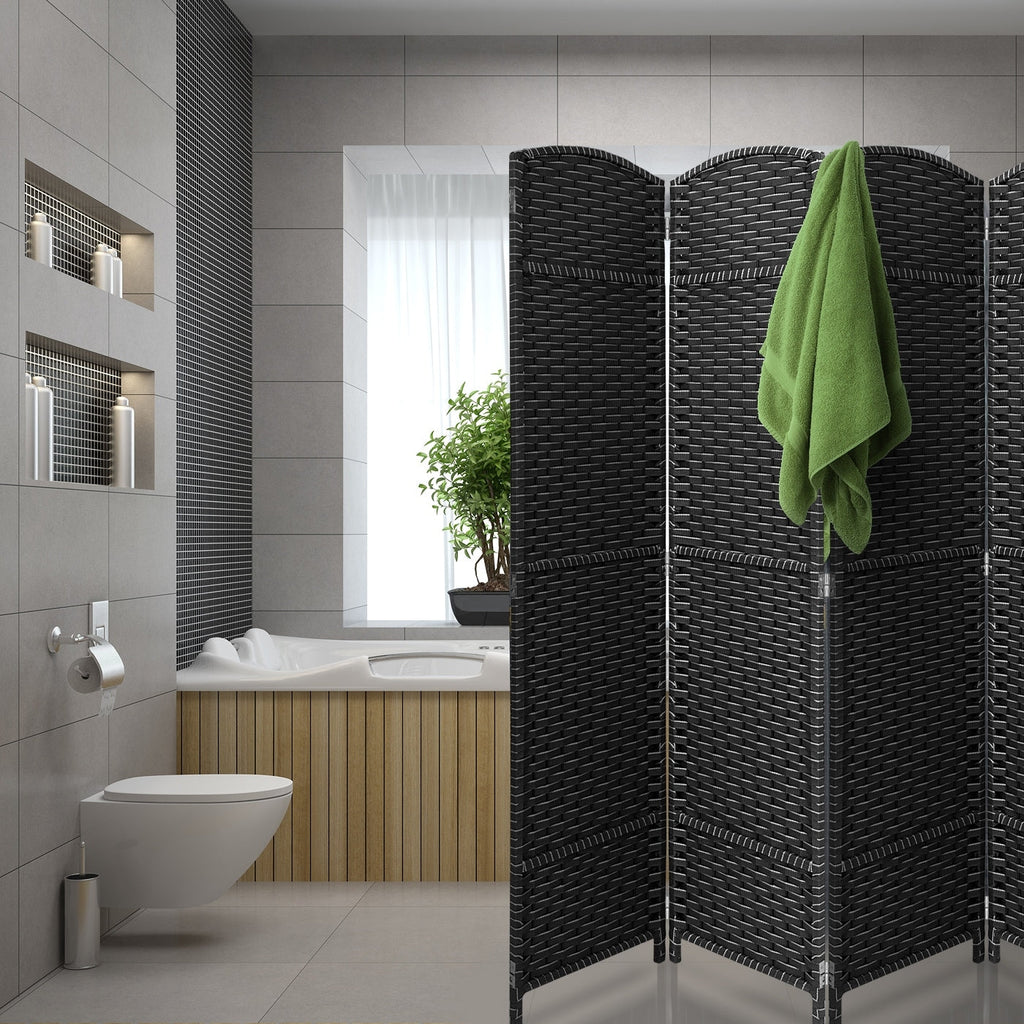 Cloison de séparation pliable et intimité, 8 panneaux, 244 cm (L) x 49,5 cm (l) x 175 cm (H).