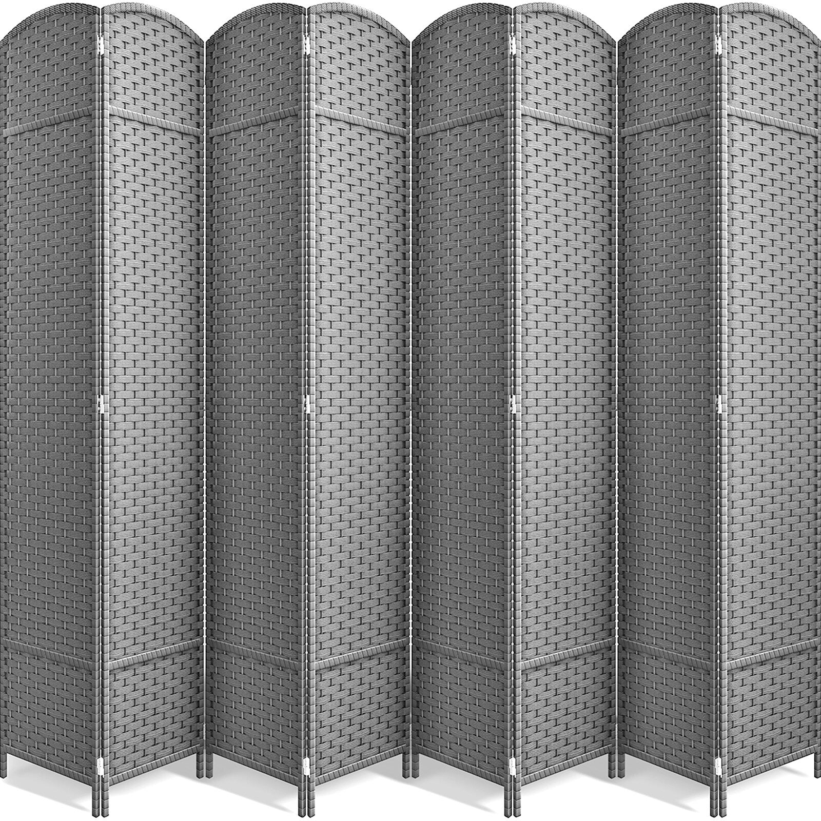 Cloison de séparation pliable et intimité, 8 panneaux, 244 cm (L) x 49,5 cm (l) x 175 cm (H).