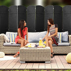 Cloison de séparation pliable et intimité, 8 panneaux, 244 cm (L) x 49,5 cm (l) x 175 cm (H).