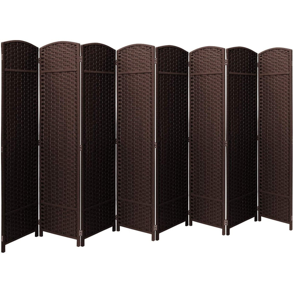 Cloison de séparation pliable et intimité, 8 panneaux, 244 cm (L) x 49,5 cm (l) x 175 cm (H).