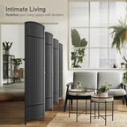 Cloison de séparation pliable et intimité, 8 panneaux, 244 cm (L) x 49,5 cm (l) x 175 cm (H).