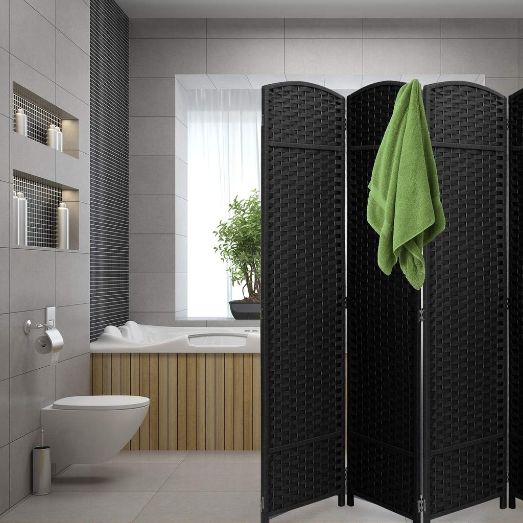 Cloison de séparation pliable et intimité, 8 panneaux, 244 cm (L) x 49,5 cm (l) x 175 cm (H).