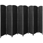 Cloison de séparation pliable et intimité, 8 panneaux, 244 cm (L) x 49,5 cm (l) x 175 cm (H).