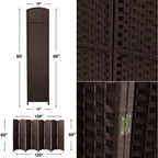 Cloison de séparation pliable et intimité, 8 panneaux, 244 cm (L) x 49,5 cm (l) x 175 cm (H).