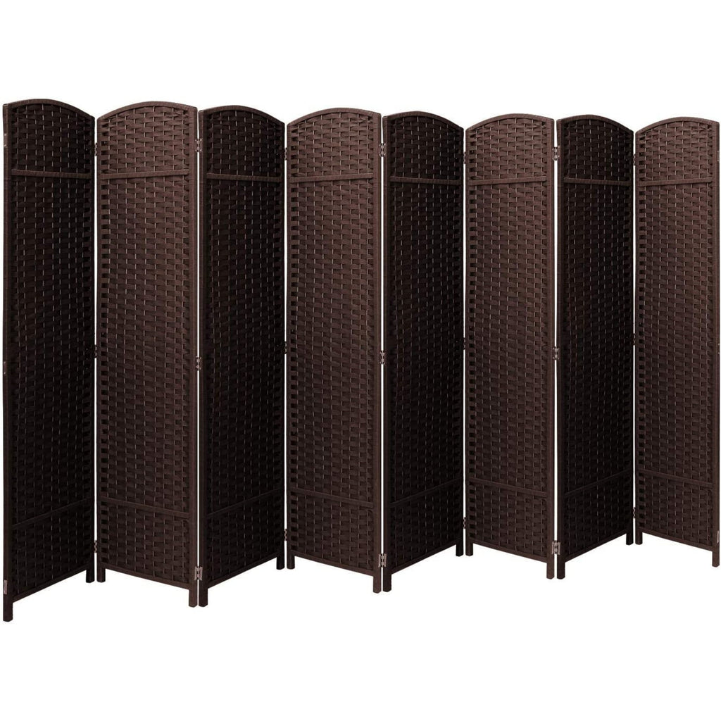 Cloison de séparation pliable et intimité, 8 panneaux, 244 cm (L) x 49,5 cm (l) x 175 cm (H).