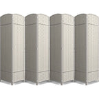 Cloison de séparation pliable et intimité, 8 panneaux, 244 cm (L) x 49,5 cm (l) x 175 cm (H).