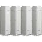 Cloison de séparation pliable et intimité, 8 panneaux, 244 cm (L) x 49,5 cm (l) x 175 cm (H).