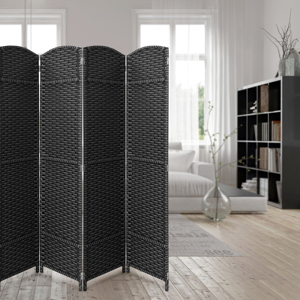 Cloison de séparation pliable et intimité, 8 panneaux, 244 cm (L) x 49,5 cm (l) x 175 cm (H).