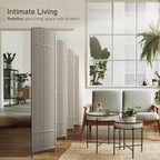 Cloison de séparation pliable et intimité, 8 panneaux, 244 cm (L) x 49,5 cm (l) x 175 cm (H).
