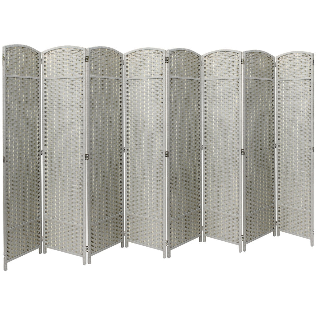 Cloison de séparation pliable et intimité, 8 panneaux, 244 cm (L) x 49,5 cm (l) x 175 cm (H).