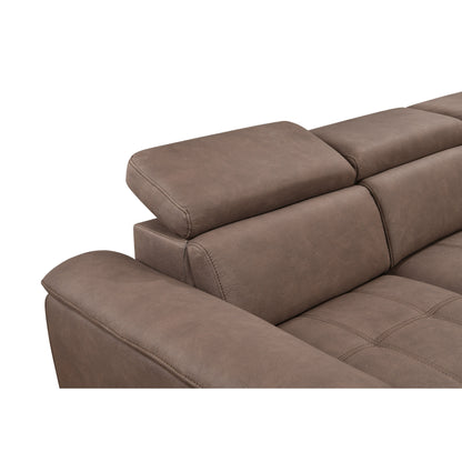 Canapé sectionnel en U Roomfitters 128 avec poufs, canapé modulaire réversible 7 places avec siège de rangement