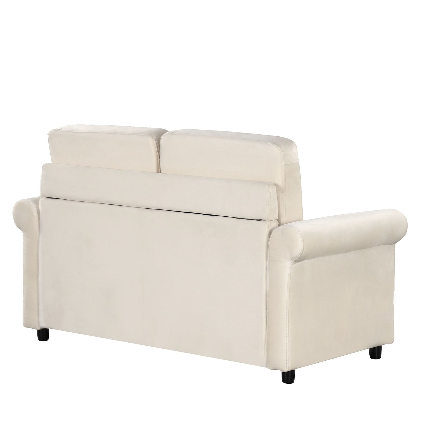 Canapé-lit gigogne 2 en 1 Roomfitters avec surmatelas double haut de gamme, ports USB et design compact pour le salon