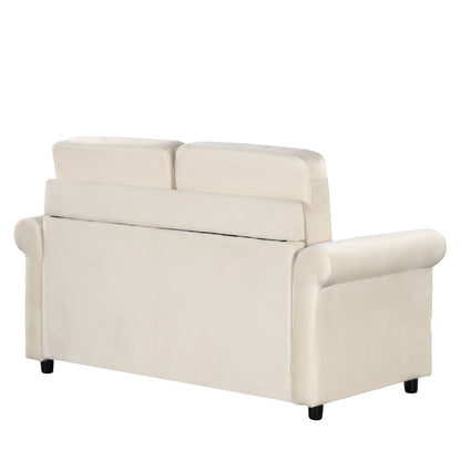Canapé-lit gigogne 2 en 1 Roomfitters avec surmatelas double haut de gamme, ports USB et design compact pour le salon