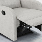 Fauteuil inclinable standard manuel Roomfitters 24,75 pouces, confortable pour salon et chambre, beige