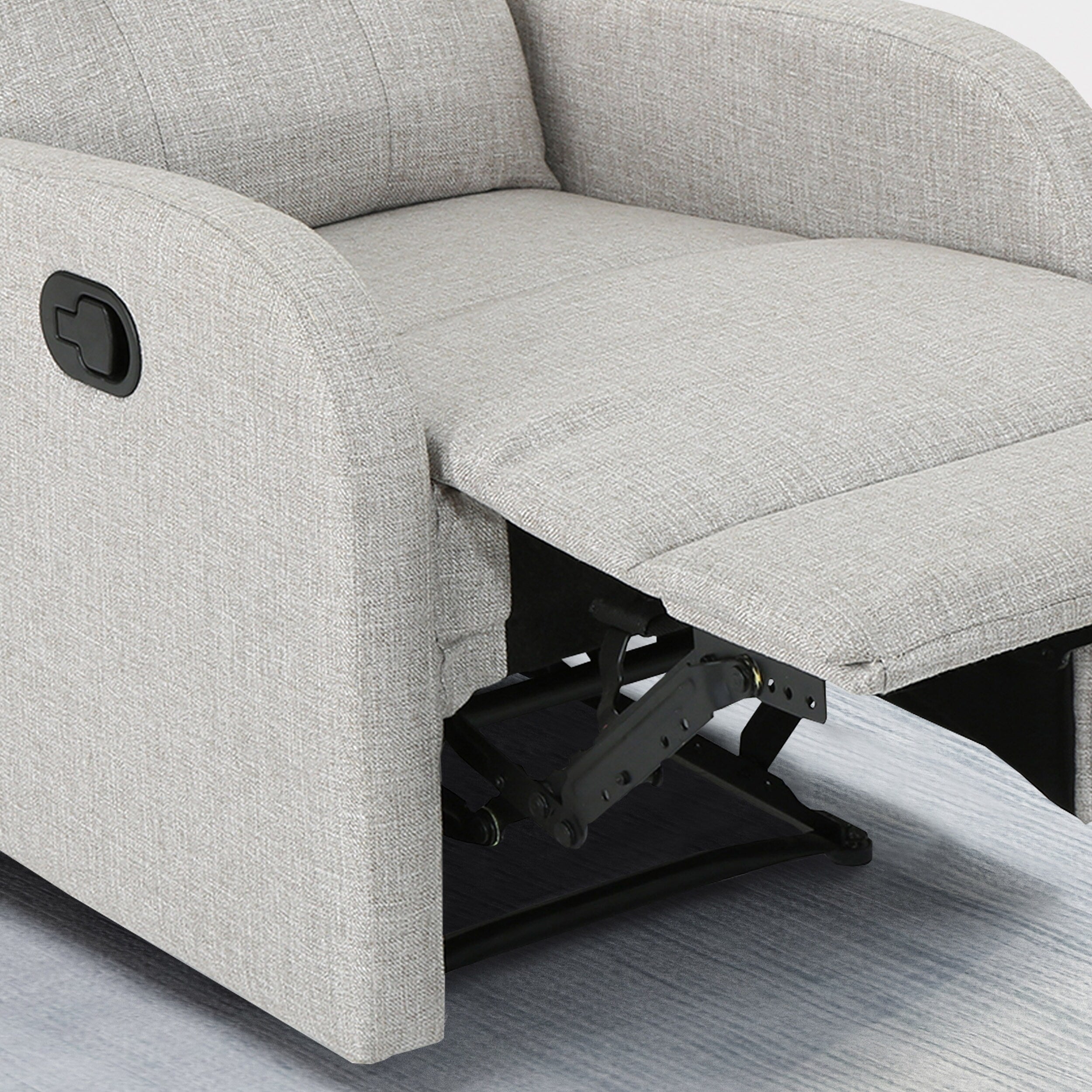 Fauteuil inclinable standard manuel Roomfitters 24,75 pouces, confortable pour salon et chambre, beige