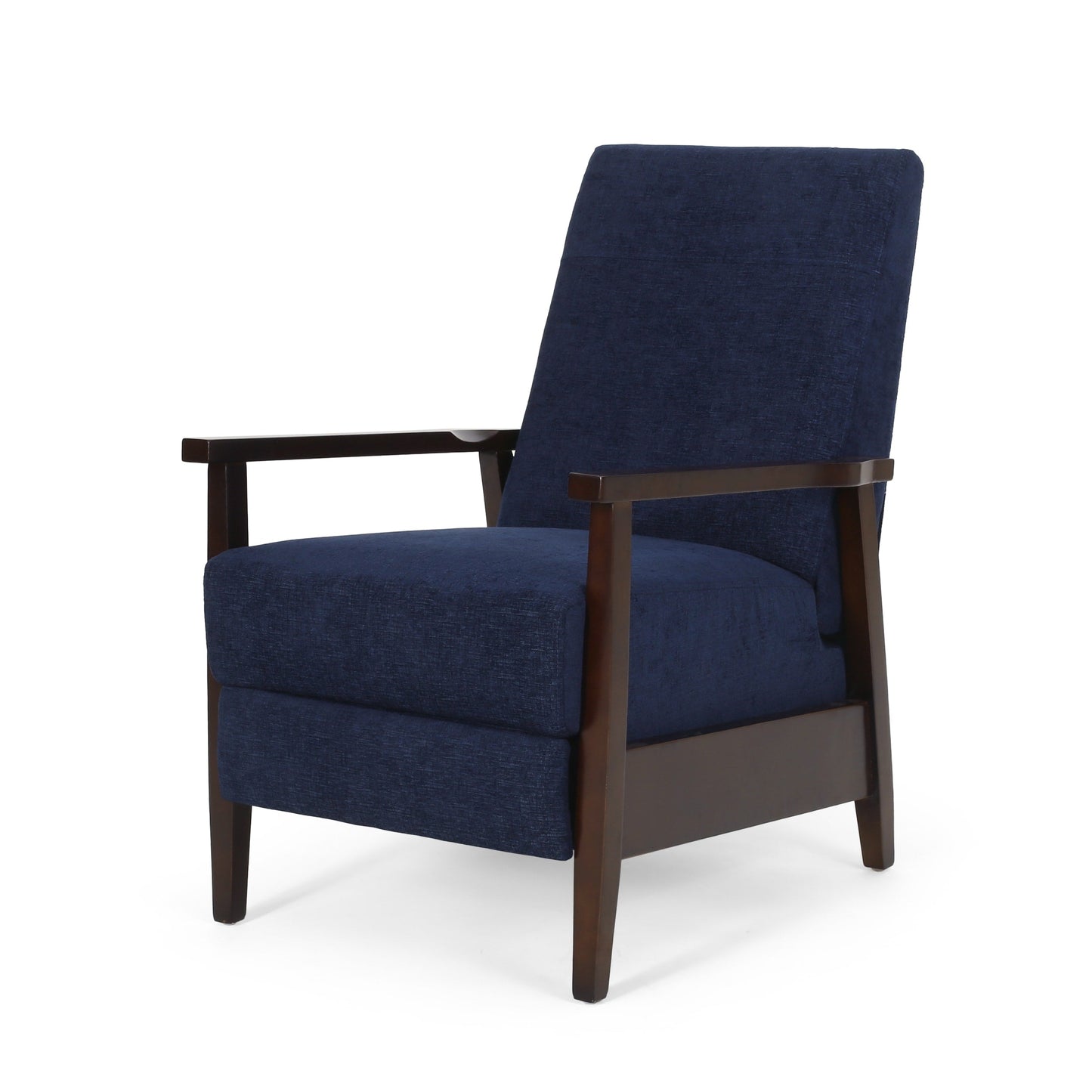 Fauteuil inclinable manuel en bois de 62 cm de large, fauteuil de salon confortable pour le salon