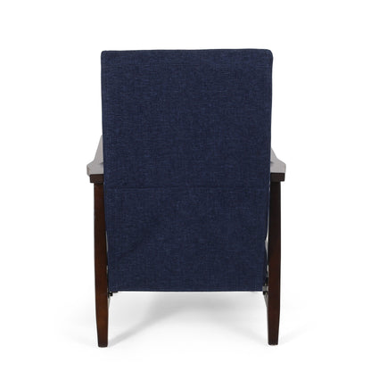 Fauteuil inclinable manuel en bois de 62 cm de large, fauteuil de salon confortable pour le salon