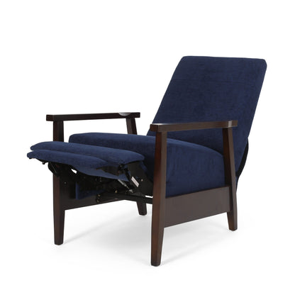 Fauteuil inclinable manuel en bois de 62 cm de large, fauteuil de salon confortable pour le salon
