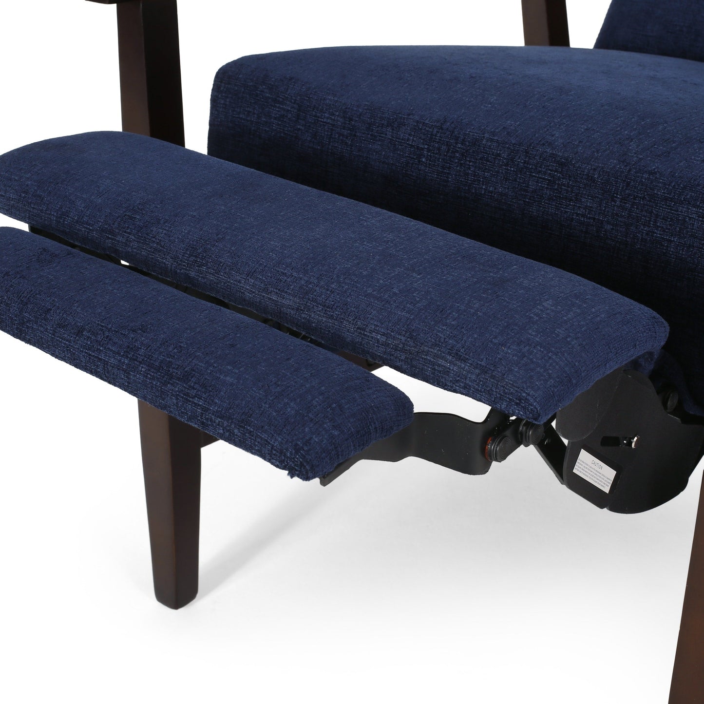 Fauteuil inclinable manuel en bois de 62 cm de large, fauteuil de salon confortable pour le salon