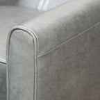 Fauteuil club inclinable manuel Roomfitters 26,75 pouces avec accoudoirs roulés et rembourrage moelleux pour un confort optimal, gris foncé