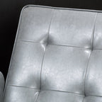 Fauteuil club inclinable manuel Roomfitters 26,75 pouces avec accoudoirs roulés et rembourrage moelleux pour un confort optimal, gris foncé